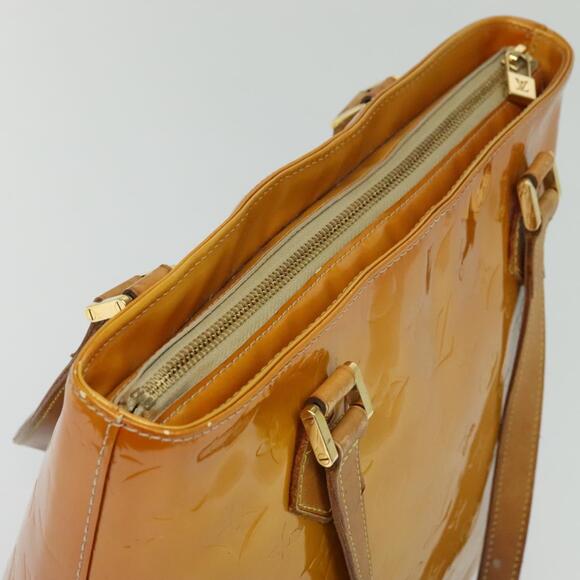 LOUIS VUITTON Monogram Vernis Houston Hand Bag Beige M91004 - Picture 6 of 12